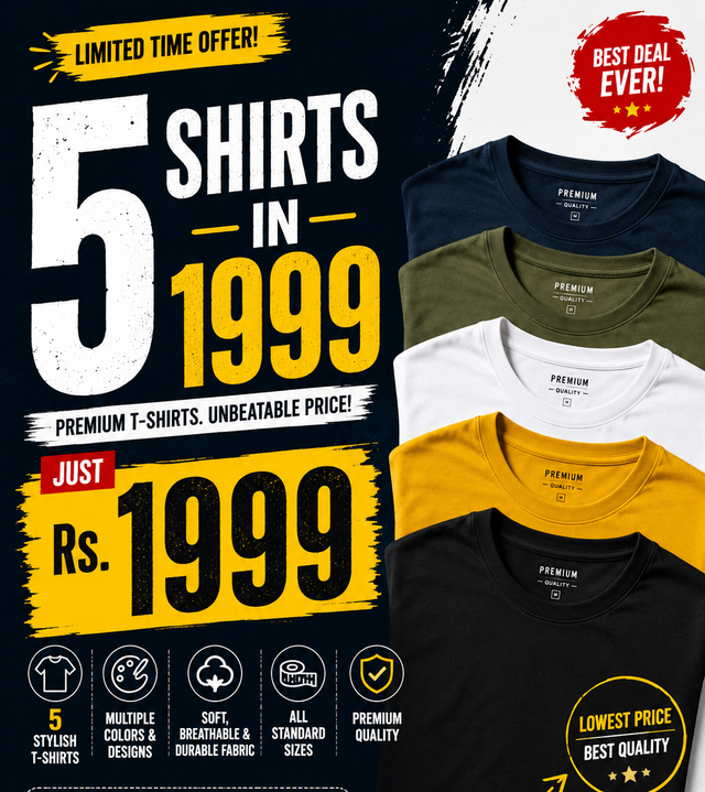 5 in 1 T-Shirts
