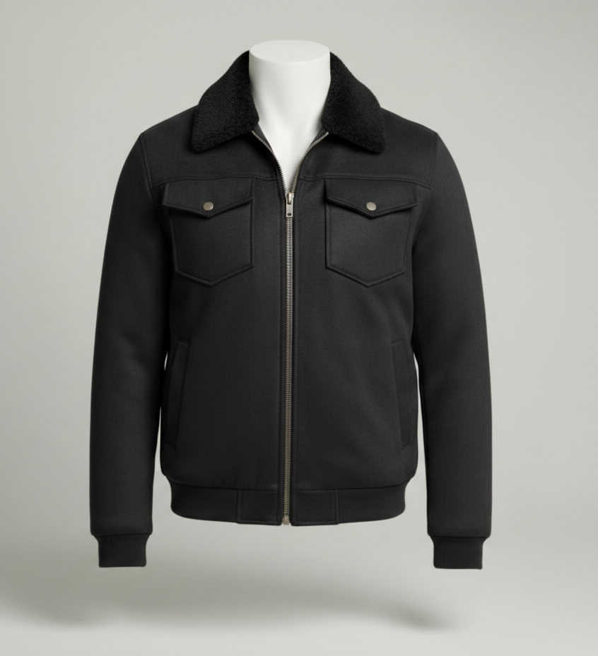 Suede Jacket (Black)