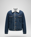 Men's Denim Jacket (Dark Blue)