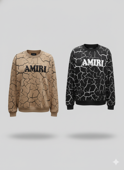 Combo Pack of 2 - Cracked Earth & Monochrome Sweatshirt