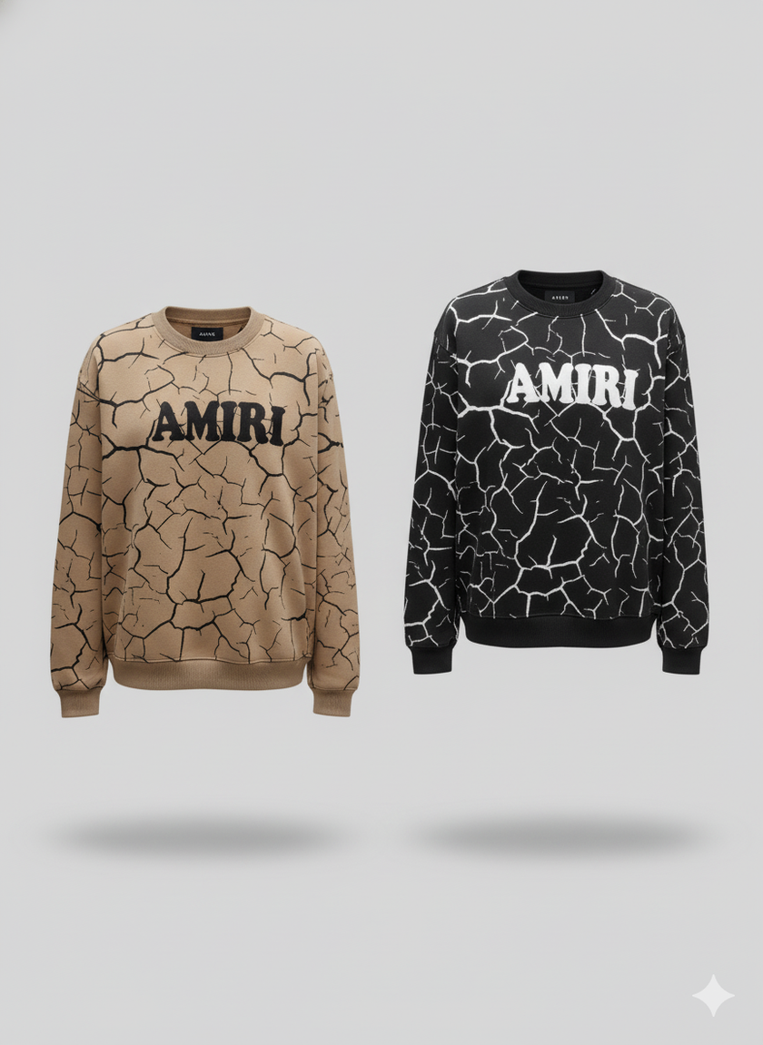 Combo Pack of 2 - Cracked Earth & Monochrome Sweatshirt