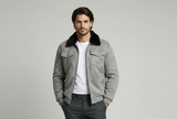 Suede Jacket (Gray)