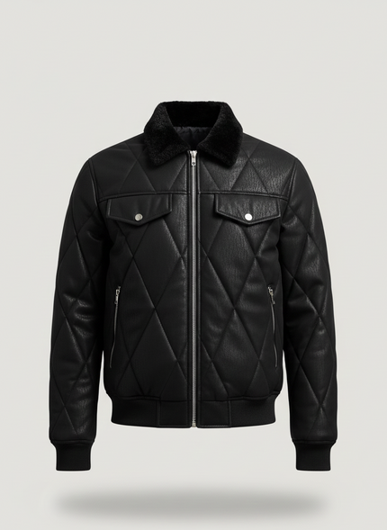 Men’s Bomber Leopard Jacket