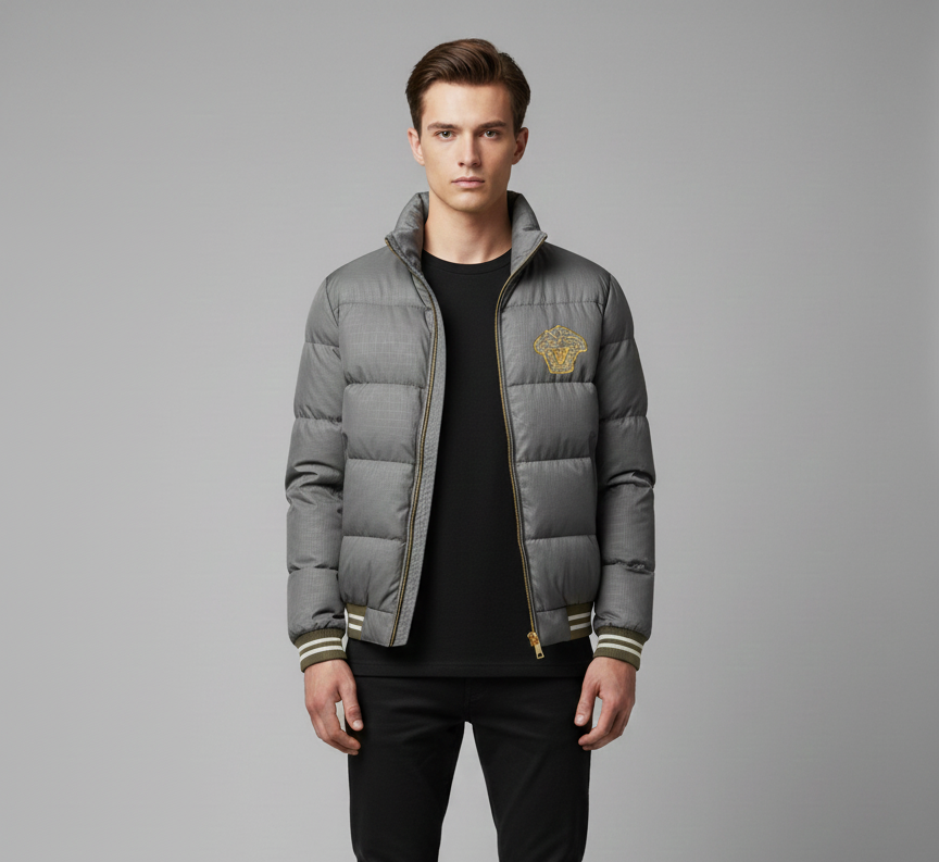 Puffer Jacket (Silver)