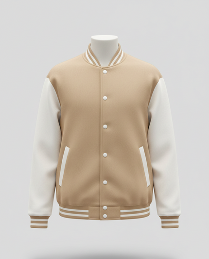 Baseball  Jacket (Beige)