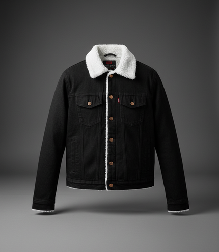 Men's Denim Jacket (Dusky Black)