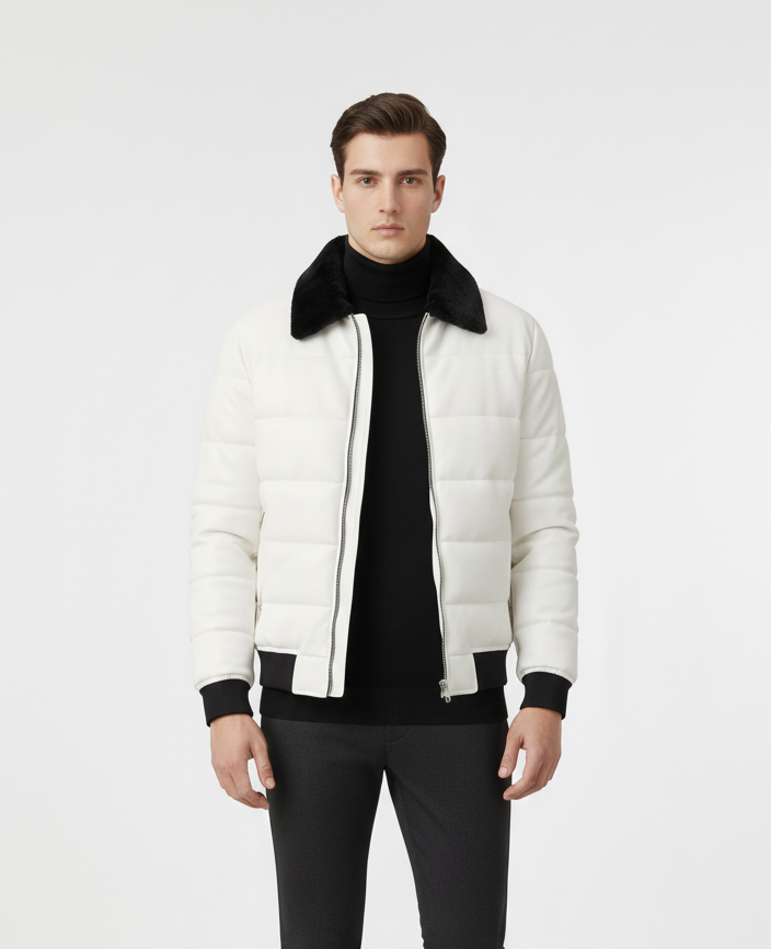 Puffer Jacket (White)