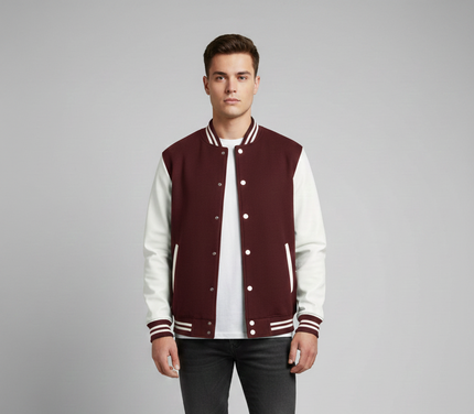 Baseball Jacket (Maroon)