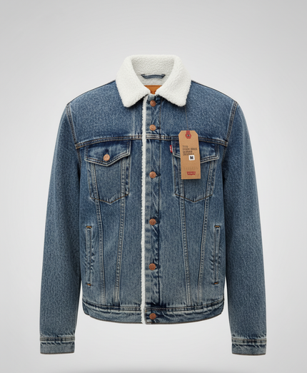 Men's Denim Jacket (Washed Out Blue)