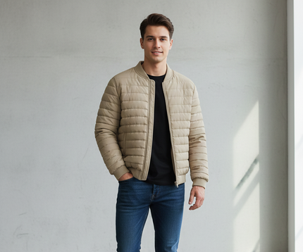 Puffer Jacket (Camel)