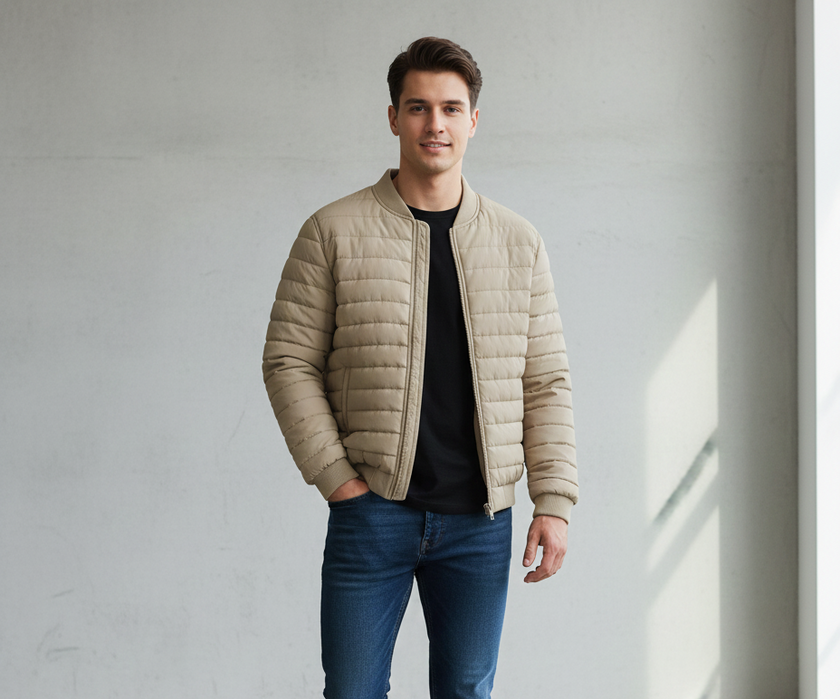 Puffer Jacket (Camel)