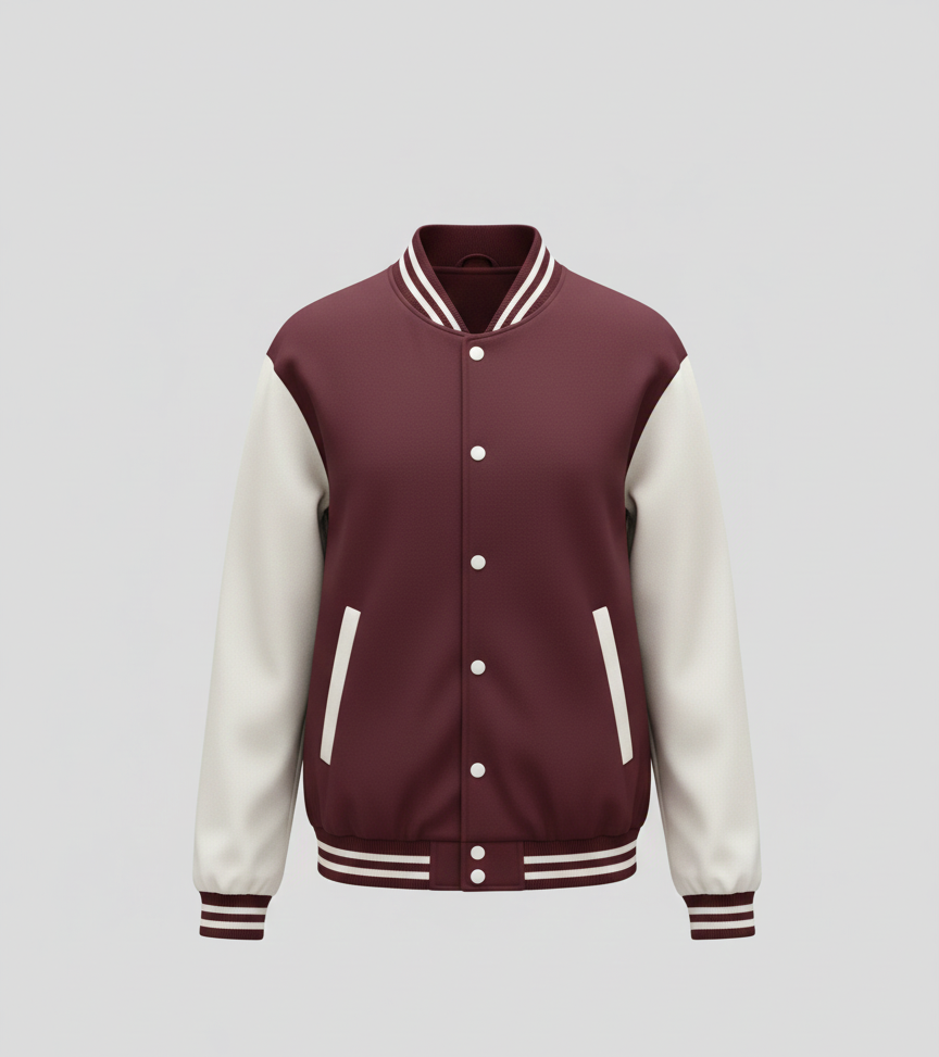 Baseball Jacket (Maroon)