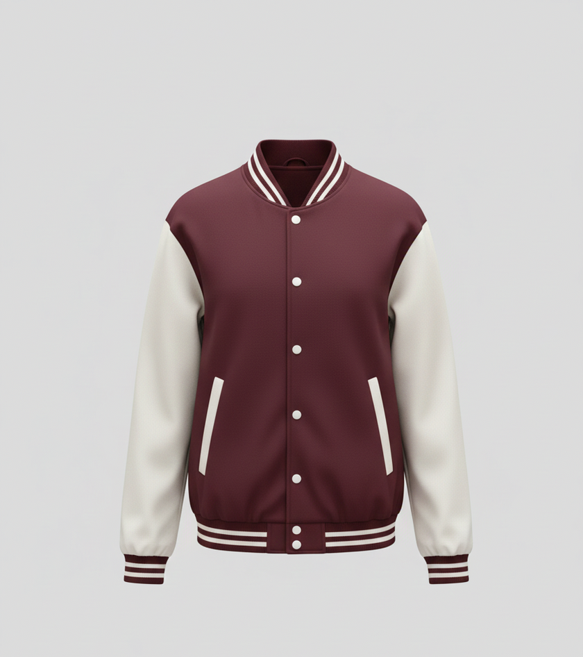 Baseball Jacket (Maroon)