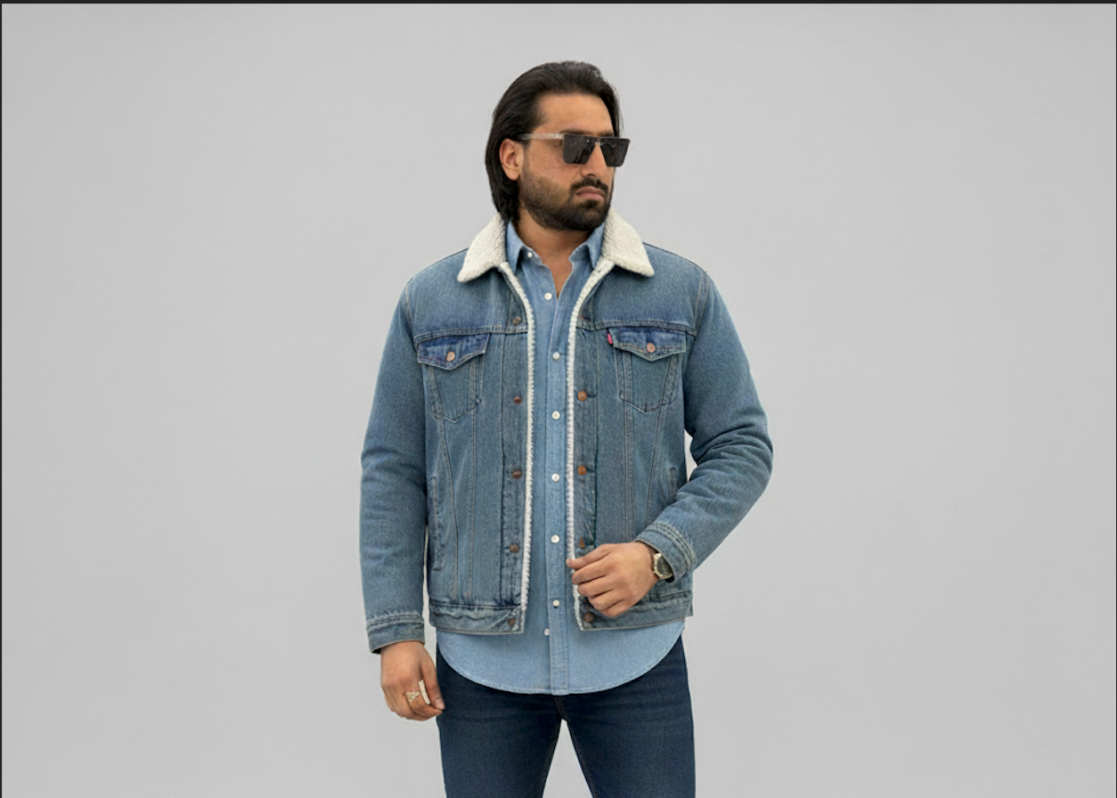 Men's Denim Jacket (Light Blue)