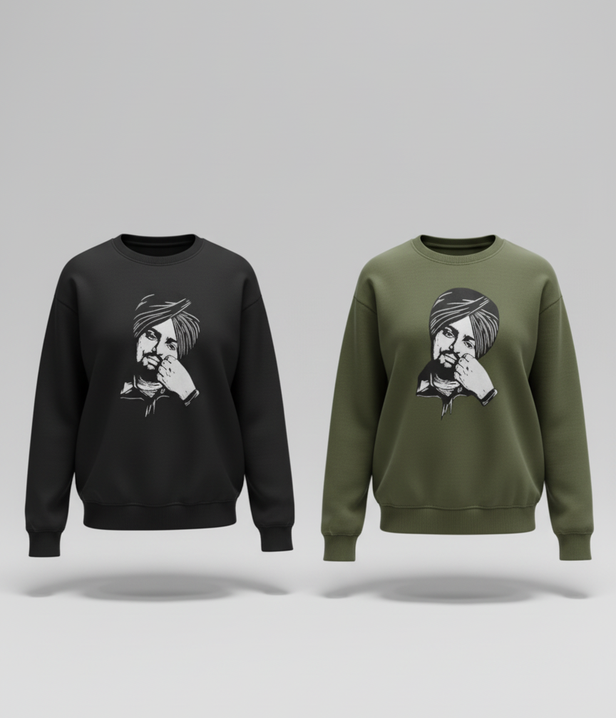 Combo Pack of 2 - Sidhu Moose Wala Sweatshirts