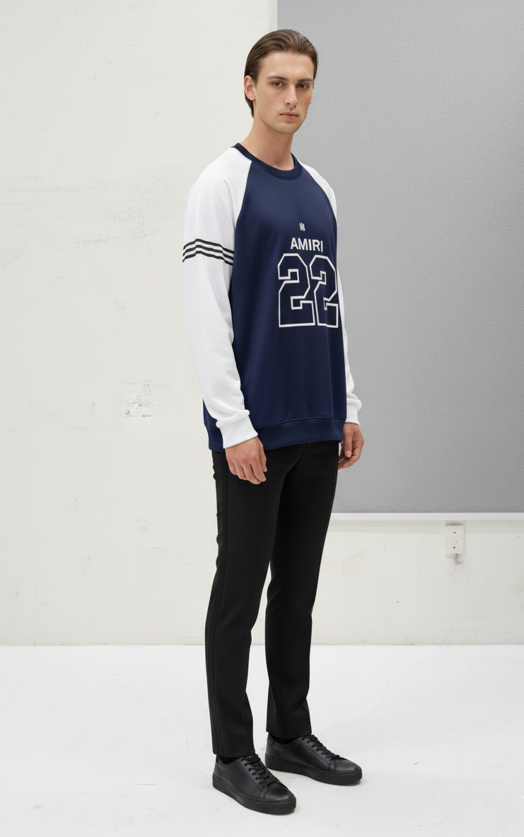 Combo Pack of 2 - Crackle Print Crewneck Sweatshirt Pair