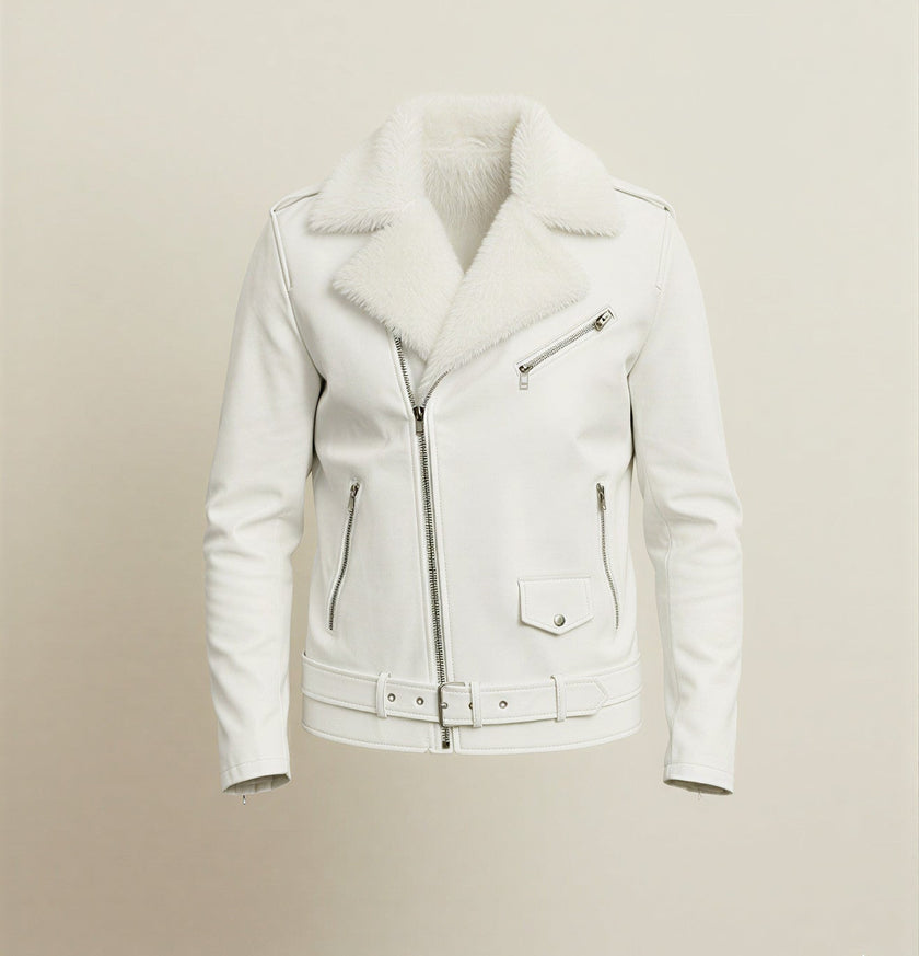 White Biker Jacket