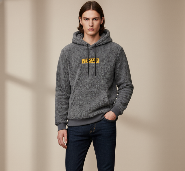 Versace Hoodie (Grey)