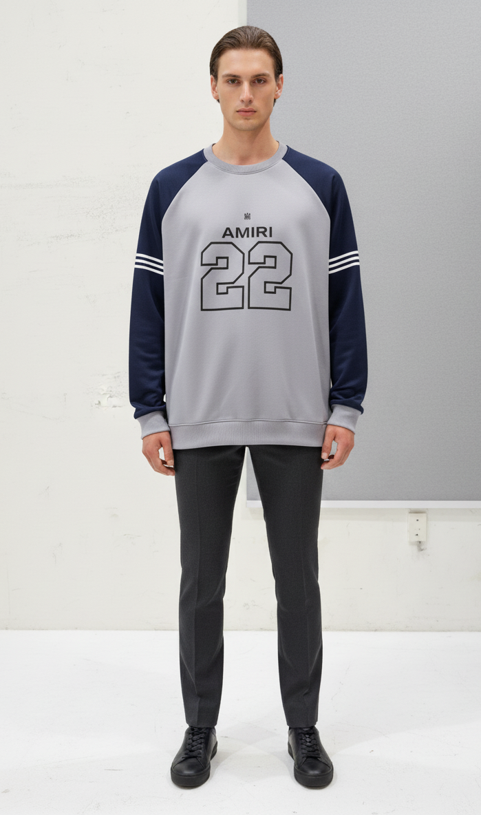 Combo Pack of 2 - Crackle Print Crewneck Sweatshirt Pair