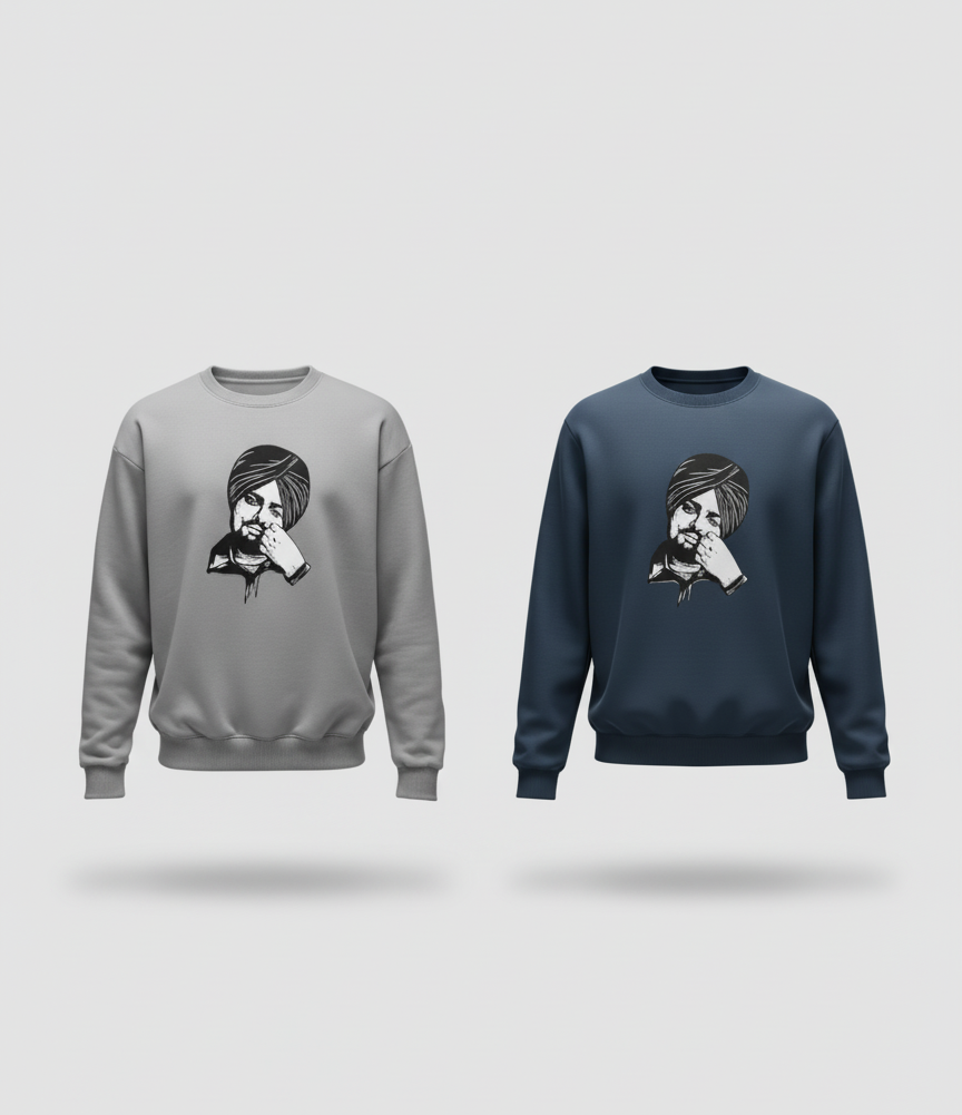 Combo Pack of 2 - Sidhu Moose Wala Sweatshirts