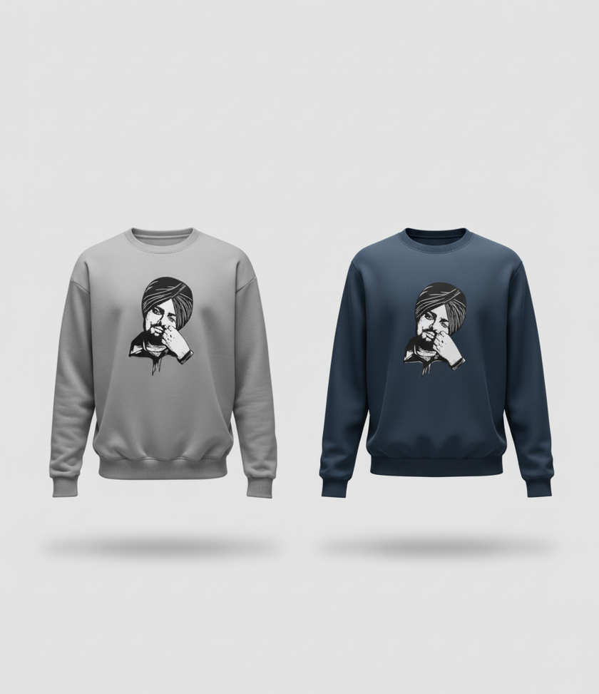 Combo Pack of 2 - Sidhu Moose Wala Sweatshirts