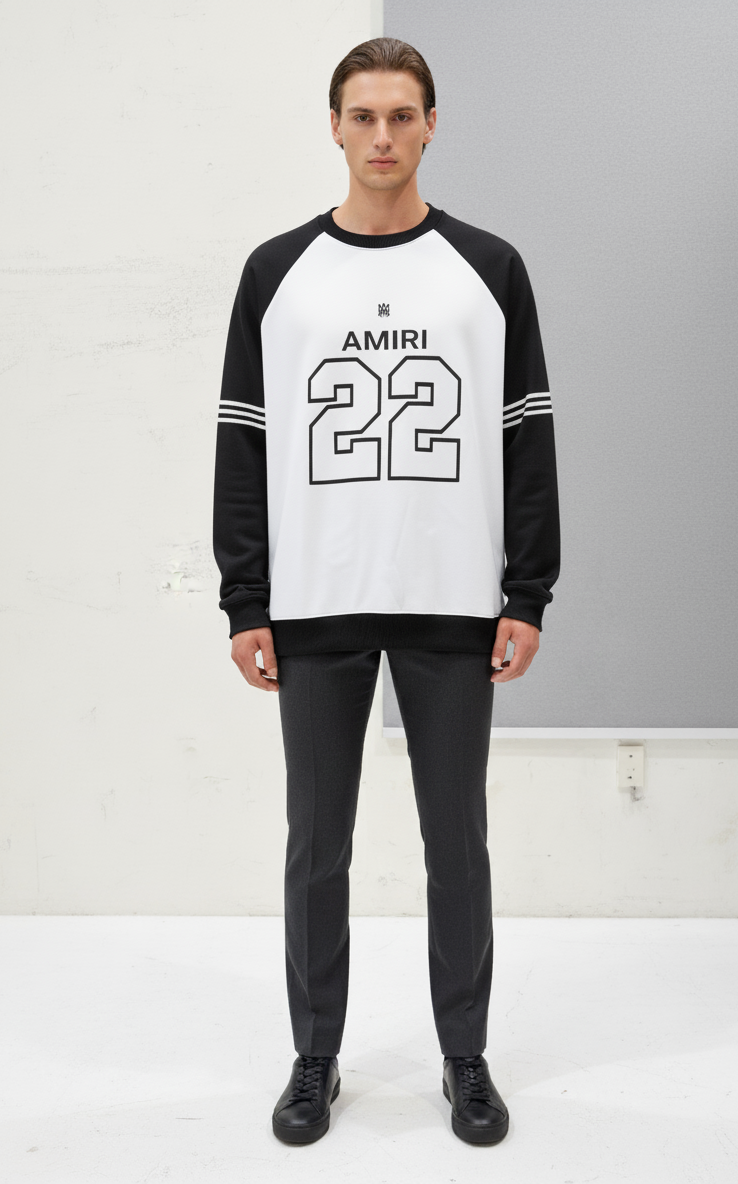 Combo Pack of 2 - Crackle Print Crewneck Sweatshirt Pair